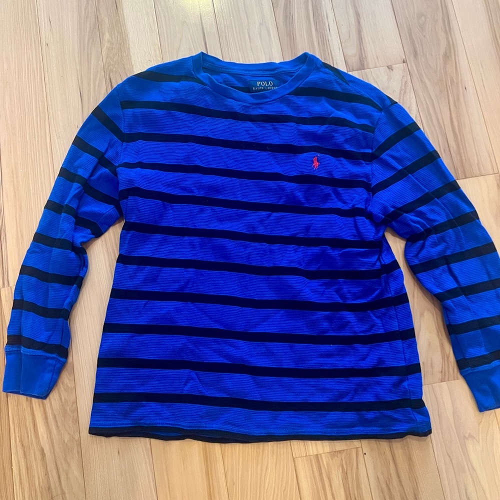 Polo Ralph Lauren Blue Striped Long Sleeve Shirt